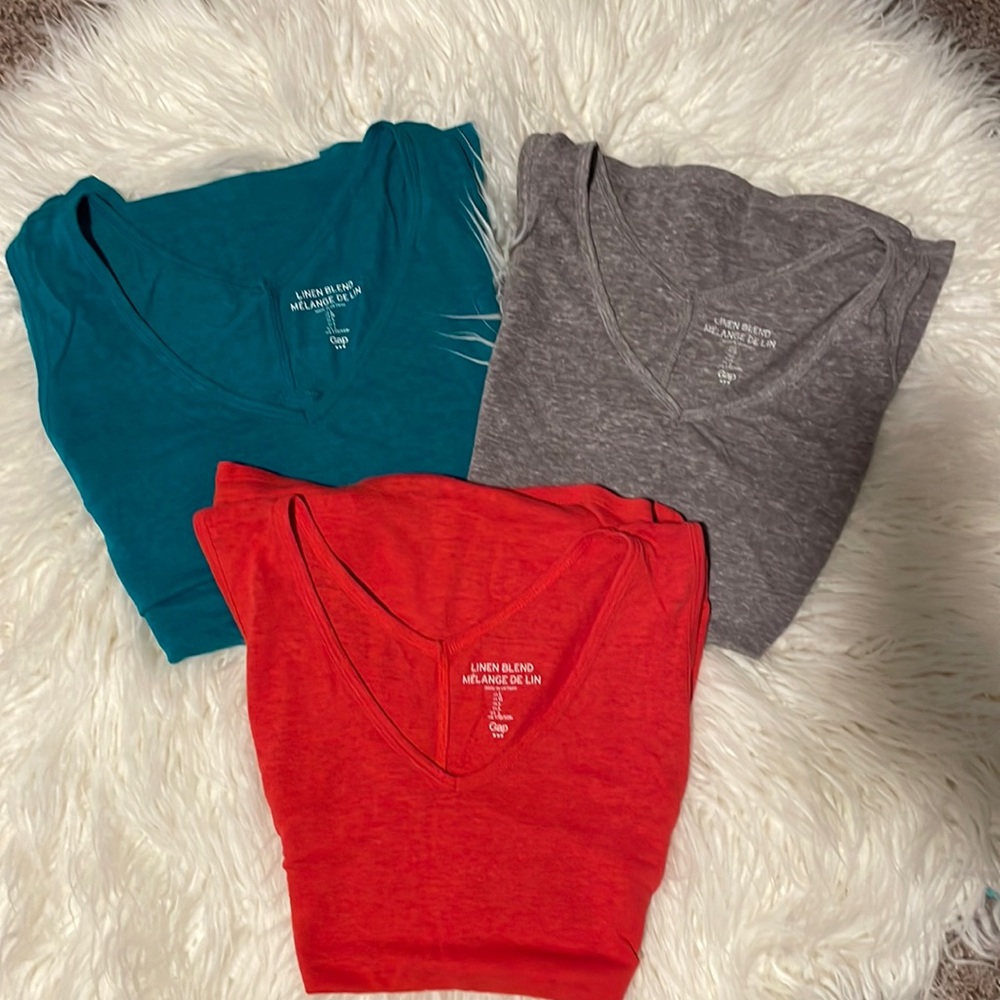Pack of 3 Linen Tanks